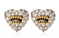 Juicy Couture Jewelry Crystal Heart Studs