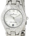 Anne Klein Women's 10-6927SVSV Swarovski Crystal Accented Silver-Tone Watch