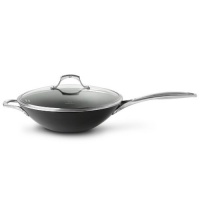 Calphalon Unison Nonstick 13-Inch Flatbottom Wok with Lid