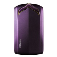 Silicon Power Stream S20 Portable 750 GB USB 3.0 External Hard Drive SP750GBPHDS20S3U, Purple