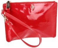 Cole Haan Medium Zip Pouch Credit Card Holder,Tango Red Patent,One Size