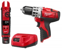 Milwaukee 2207-21P M12 12V Cordless Fork Meter with 2410 Cordless Drill Combo Kit