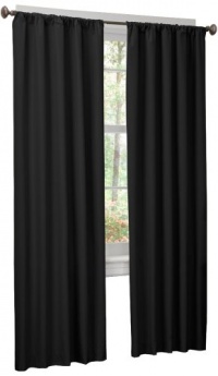 Maytex Micro Fiber Window 2-Pack Panels, 84 inches, Black