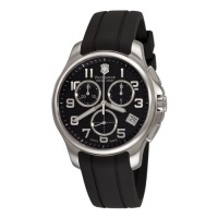 Victorinox Swiss Army Men's 241452 Officers Chrono Black Dial Watch