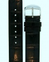 JP Leatherworks Alligator Grain Leather Watchband Fits Philip Stein Large Size 2, 20mm Black With Spring Bars