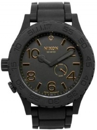 Nixon The Rubber 51-30 Watch - Men's ( Matte Black/Gold )