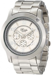 Breda Women's 2308-Silver Jordan Oversized Boyfriend Silver Watch