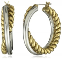 T Tahari Interlocking Hoop Earrings