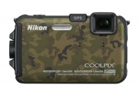 Nikon COOLPIX AW100 16 MP CMOS Waterproof Digital Camera with GPS and Full HD 1080p Video (Camouflage)