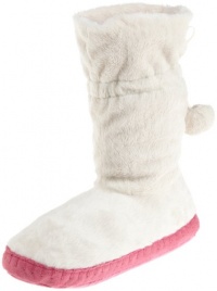 Betsey Johnson Women's Flirty Faux Fur Slipper Boot