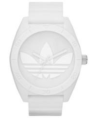 As clean and crisp as a fresh pair of sneakers, this unisex adidas watch keeps your look sporty.