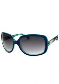 Avilla Fashion Sunglasses: Navy-Green/Gray Gradient