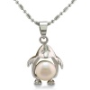 Penguin Shaped Freshwater Pearl Pendant