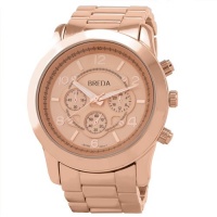 Breda Women's 2308-RoseGold Jordan Oversized Boyfriend Rose Gold Watch