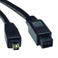 Tripp Lite F019-006 IEEE 1394b Firewire 800 Gold Hi-speed Cable, 9pin/4pin - 6 feet