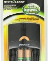 Duracell Value Charger With 2AA Pre Charged Rechargeable NiMH Batteries, CEF14X2 (Packaging May Vary)