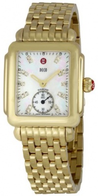 Michele Women's MWW06V000004 Deco Mother-Of-Pearl Dial Watch