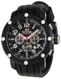 TW Steel Men's TW134 Grandeur Tech Black Rubber Strap Watch