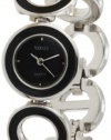 XOXO Women's XO5213 Black Dial Black Enamel Bracelet Watch