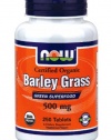 Now Foods Organic Barley Grass 500mg, Tablets, 250-Count