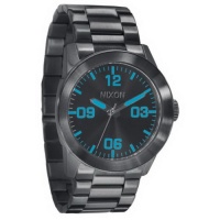 TEST Nixon The Private Sterling Silver Watch,One Size,Gunmetal Grey