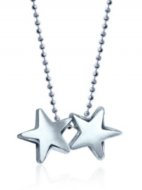 Alex Woo Little Signs Sterling Silver Twin Stars (Gemini) Pendant Necklace, 16