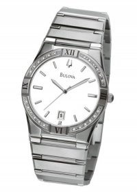 Bulova Men's 96E100 Diamond Case Calendar Watch