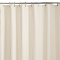 Maytex Microfiber Shower Curtain/Liner, Bone