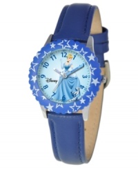 Don't be late or you'll turn into a pumpkin! Help your kids stay on time with this fun Time Teacher watch from Disney. Featuring Cinderella, the hour and minute hands are clearly labeled for easy reading.