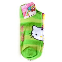 Hello Kitty Girl's No Show Socks 5 Pair-Size: 9-11