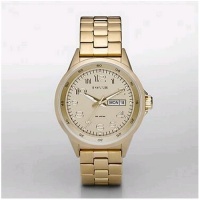 Fossil Women's AM4333 Maddox Stainless-Steel Champagne Dial Watch