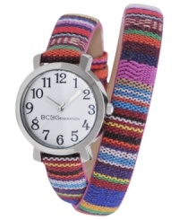 Sport some southwestern appeal with this tribal-print watch from BCBGeneration.