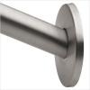 Moen DN2145BN Inspirations 5-foot Low-Profile Curved Shower Rod, Brushed Nickel