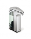 simplehuman Compact Sensor Pump with Soap Sample Brushed Nickel, 8 Fluid Ounce