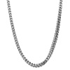 Men's Stainless Steel Thin Foxtail Necklace