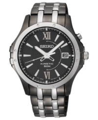 Powered by your movement, this Le Grand Sport Kinetic watch from Seiko never needs a new battery.