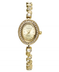 Delicate crystal accents light up this darling watch from Charter Club.