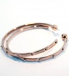 Michael Kors Astor Rose Gold Stud Large Hoop Earrings MKJ1673