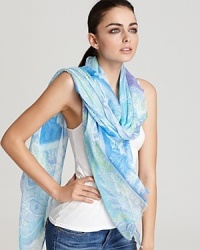 Wrap yourself in a pretty paisley oblong scarf, the perfect accessory for those chilly summer nights.