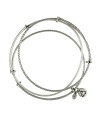 Better together, this Alex and Ani bangle set adds beautiful depth to your bracelet stack, simply crafted of plated metal.