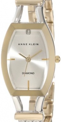 Anne Klein Women's 108031SVTT Diamond Accented Two-Tone Watch