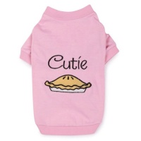 Zack & Zoey Polyester/Cotton Cutie Pie Dog Tee, XX-Small, Pink