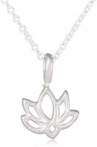 Dogeared Jewels & Gifts Good Karma, Sterling Silver Happy Lotus Necklace