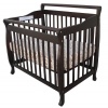 Dream On Me 3 In 1 Portable Convertible Crib, Espresso