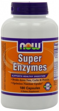 NOW Foods Super Enzymes, 180 Capsules