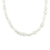 White Multi-Shape Freshwater Cultured Pearl Endless Necklace (5-11mm ), 62