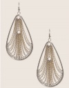 GUESS Gold-Tone Teardrop with Chain Earrings, MULTI