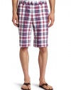 Kenneth Cole New York Mens Plaid Short,Sailor Blue Combo,31