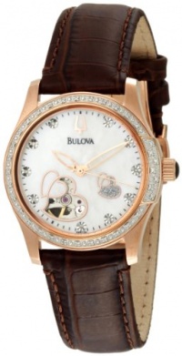 Bulova Women's 98R139 Automatic Diamond Mother-Of-Pearl Dial Watch