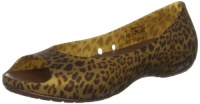 Crocs Women's Carlie Animal Wave Open-Toe Flat